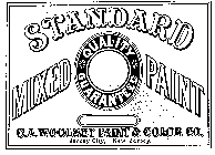 STANDARD MIXED PAINT QUALITY GUARANTEED C.A. WOOLSEY PAINT & COLOR CO. JERSEY CITY, NEW JERSEY