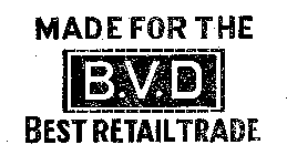 MADE FOR THE B.V.D BEST RETAIL TRADE