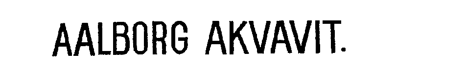 AALBORG AKVAVIT