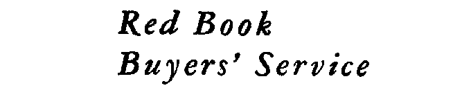 RED BOOK BUYERS' SERVICE