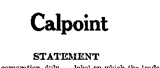 CALPOINT