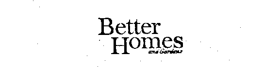 BETTER HOMES AND GARDENS