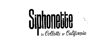 SIPHONETTE BY COLLETTE OF CALIFORNIA