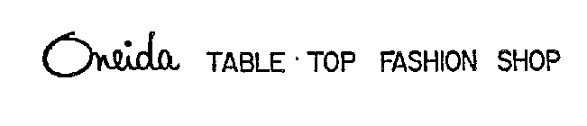 ONEIDA TABLE-TOP FASHION SHOP