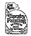 CRAFT MASTER TAPESTRY PAINTING AS EASY AS PAINT BY NUMBER