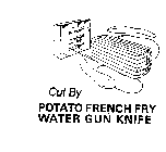 CUT BY POTATO FRENCH FRY WATER GUN KNIFE