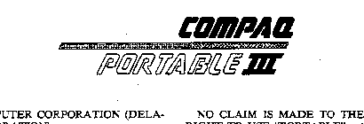 COMPAQ PORTABLE III
