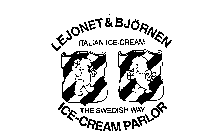 LEJONET & BJORNEN ITALIAN ICE-CREAM THESWEDISH WAY ICE-CREAM PARLOR