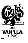 COOK'S CHOICE PURE VANILLA EXTRACT