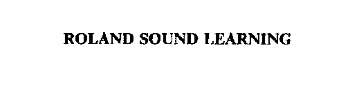 ROLAND SOUND LEARNING