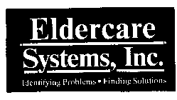 ELDERCARE SYSTEMS, INC. IDENTIFYING PROBLEMS - FINDING SOLUTIONS