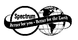 SPECTRUM BETTER FOR YOU - BETTER FOR THE EARTH