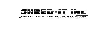 SHRED-IT INC THE DOCUMENT DESTRUCTION COMPANY