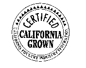 CERTIFIED CALIFORNIA GROWN CALIFORNIA POULTRY INDUSTRY FEDERATION