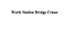 WORK STATION BRIDGE CRANE