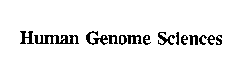 HUMAN GENOME SCIENCES