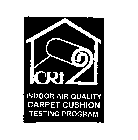 CRI INDOOR AIR QUALITY CARPET CUSHION TESTING PROGRAM