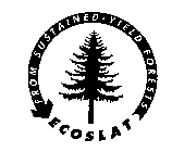 ECOSLAT FROM SUSTAINED-YIELD FORESTS