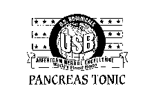 USB U.S. BOTANICALS AMERICAN HERBAL EXCELLENCE WORLD'S FINEST HERBS PANCREAS TONIC