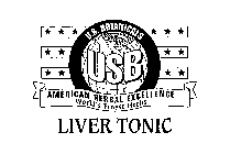 USB U.S. BOTANICALS AMERICAN HERBAL EXCELLENCE WORLD'S FINEST HERBS LIVER TONIC