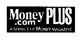 MONEY PLUS .COM A SERVICE OF MONEY MAGAZINE