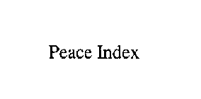 PEACE INDEX