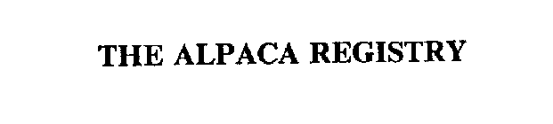THE ALPACA REGISTRY