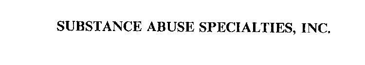 SUBSTANCE ABUSE SPECIALTIES, INC.