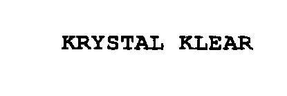 KRYSTAL KLEAR