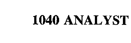 1040 ANALYST