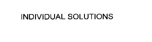 INDIVIDUAL SOLUTIONS