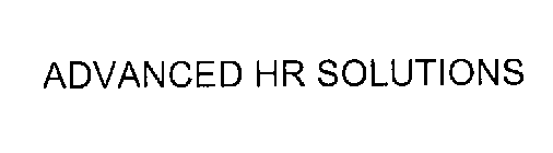 ADVANCED HR SOLUTIONS