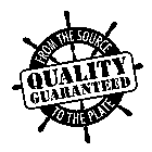 FROM THE SOURCE TO THE PLATE QUALITY GUARANTEED