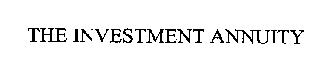 THE INVESTMENT ANNUITY