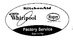 WHIRLPOOL KITCHENAID FACTORY SERVICE OPERATED BY: ROPER BY WHIRLPOOL CORPORATION