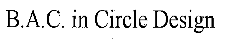 B.A.C. IN CIRCLE DESIGN