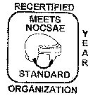 MEETS NOCSAE STANDARD RECERTIFIED YEAR ORGANIZATION
