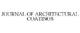 JOURNAL OF ARCHITECTURAL COATINGS