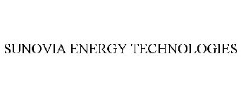 SUNOVIA ENERGY TECHNOLOGIES