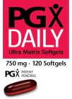 PGX DAILY SOFTGEL ULTRA MATRIX SOFTGELS750 MG · 120 SOFTGELS PGX PATENT PENDING