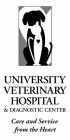 UNIVERSITY VETERINARY HOSPITAL & DIAGNOSTIC CENTER CARE AND SERVICE FROM THE HEART