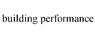 BUILDING PERFORMANCE