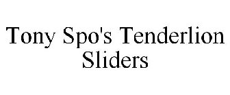 TONY SPO'S TENDERLION SLIDERS