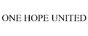 ONE HOPE UNITED