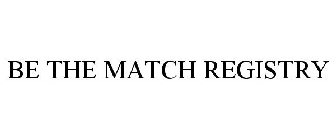 BE THE MATCH REGISTRY