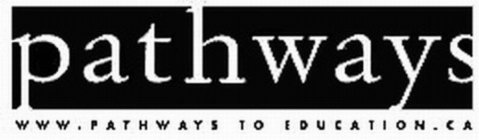 PATHWAYS WWW. PATHWAYS TO EDUCATION. CA