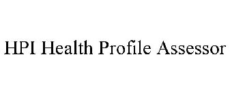 HPI HEALTH PROFILE ASSESSOR