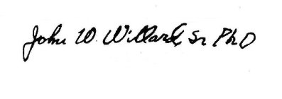 JOHN W. WILLARD, SR. PHD