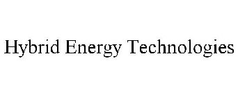 HYBRID ENERGY TECHNOLOGIES