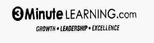 3 MINUTE LEARNING.COM GROWTH.LEADERSHIP.EXCELLENCE.